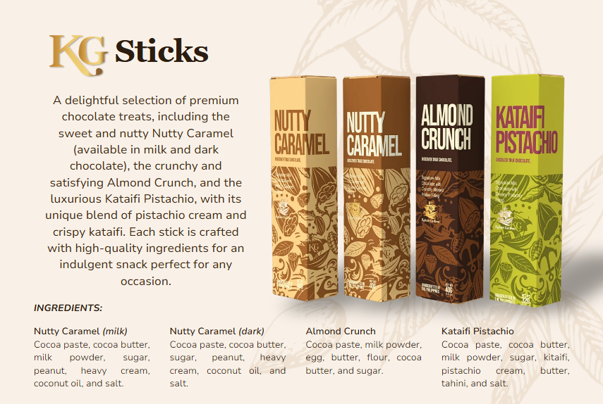 Nut Collection — product menu with prices